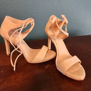 Antonio Melani, strap heels, sand color